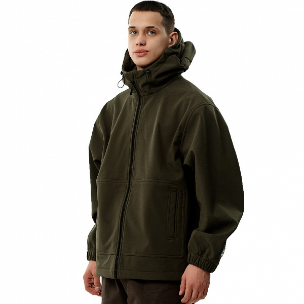Куртка THE BAD FRIENDS Softshell удлиненная хаки