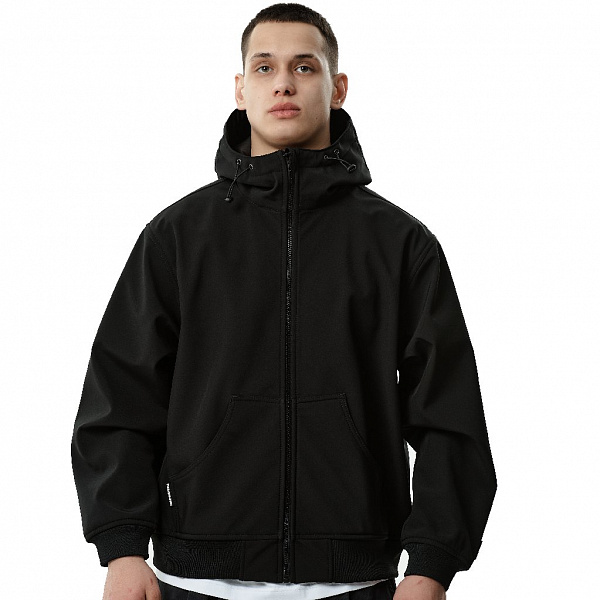 Куртка THE BAD FRIENDS Softshell короткая черный