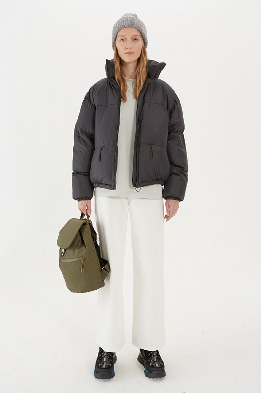 Куртка женский SHU бомбер оверсайз чёрный