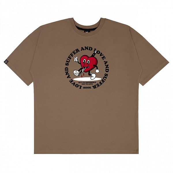 Футболка HOOK «Сердце25» Коричневый