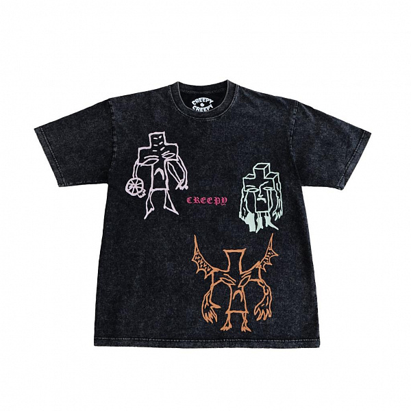 Футболка CREEPY CLOTHING "кресты"