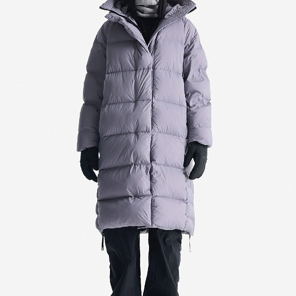 Куртка KRAKATAU Qw503-91 длинный пуховик, AITKEN, марун