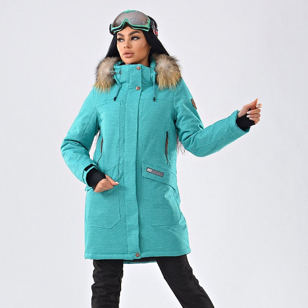 Парка женская AZIMUTH B 21802 Бирюзовый