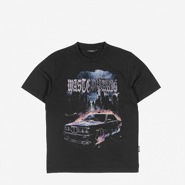 Футболка WASTED PARIS RUN T-SHIRT FADED BLACK