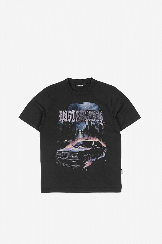 Футболка WASTED PARIS RUN T-SHIRT FADED BLACK