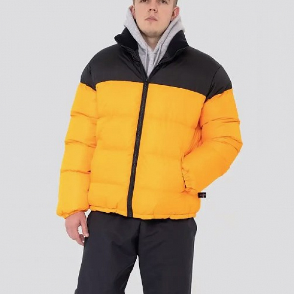 Пуховик DISLABEL D1 Оранжевый/черный