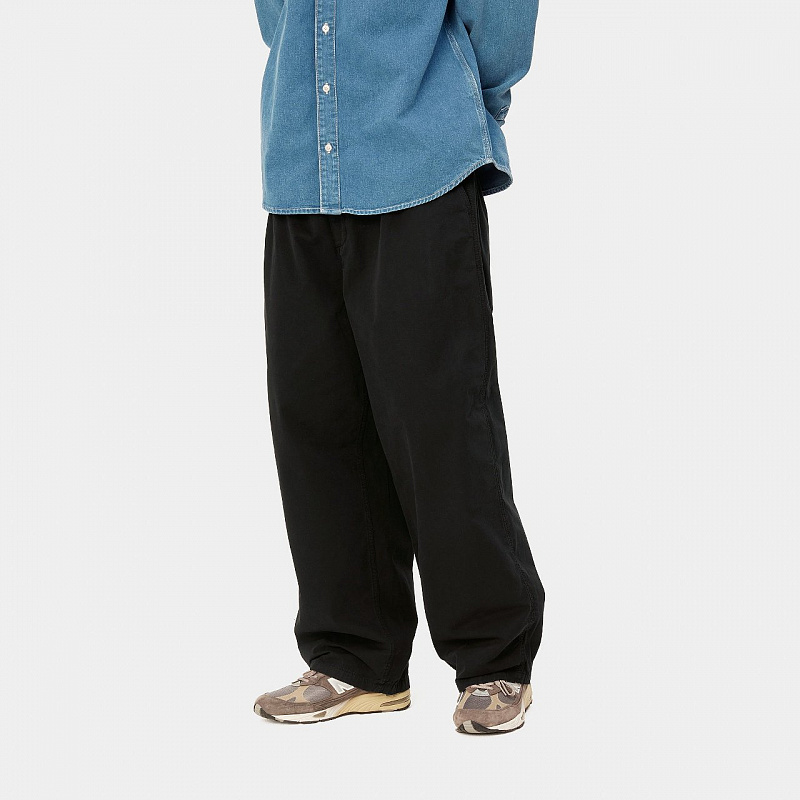 Брюки CARHARTT WIP чино Colston Pant BLACK (STONE WASHED)