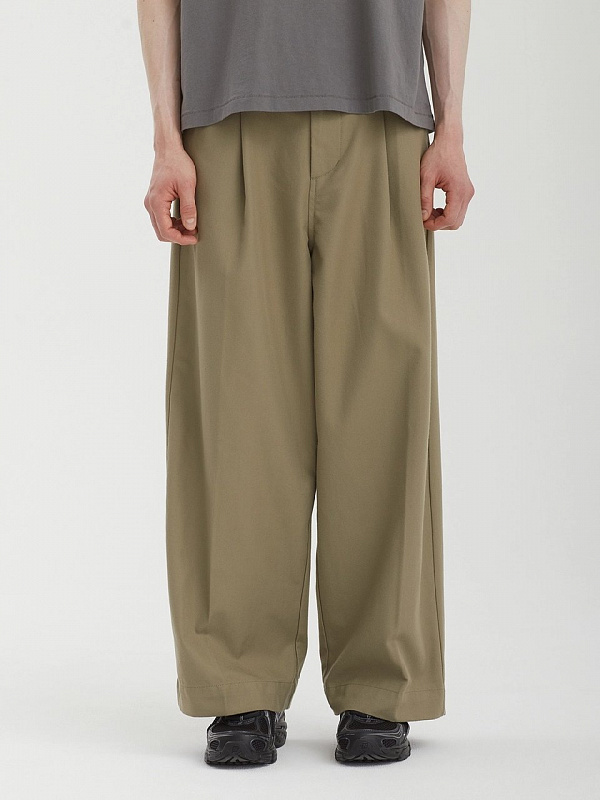 Брюки OBEY (Baggy fit) OLIVER PLEATED PANT MERMAID