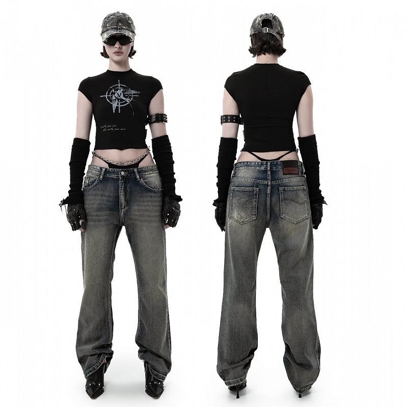 Джинсы Viceseason Undercover Skins Blue