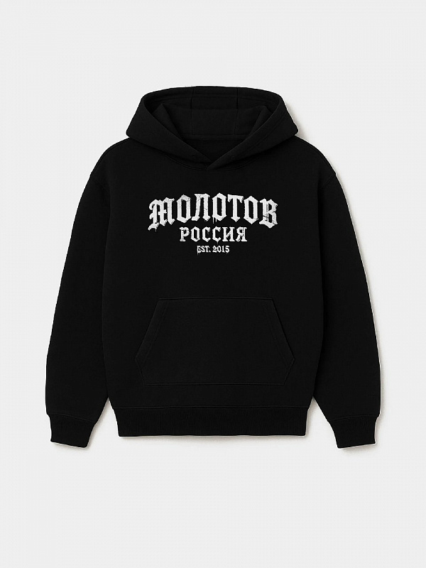 Худи MOLOTOV Base Russia Gothic AW'25 Black Черный