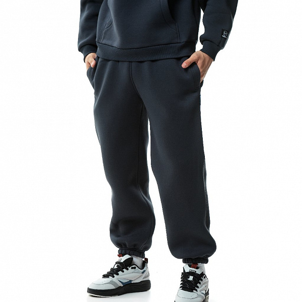 Штаны THE BAD FRIENDS Basic fit WRM графит Ш4 начес футер