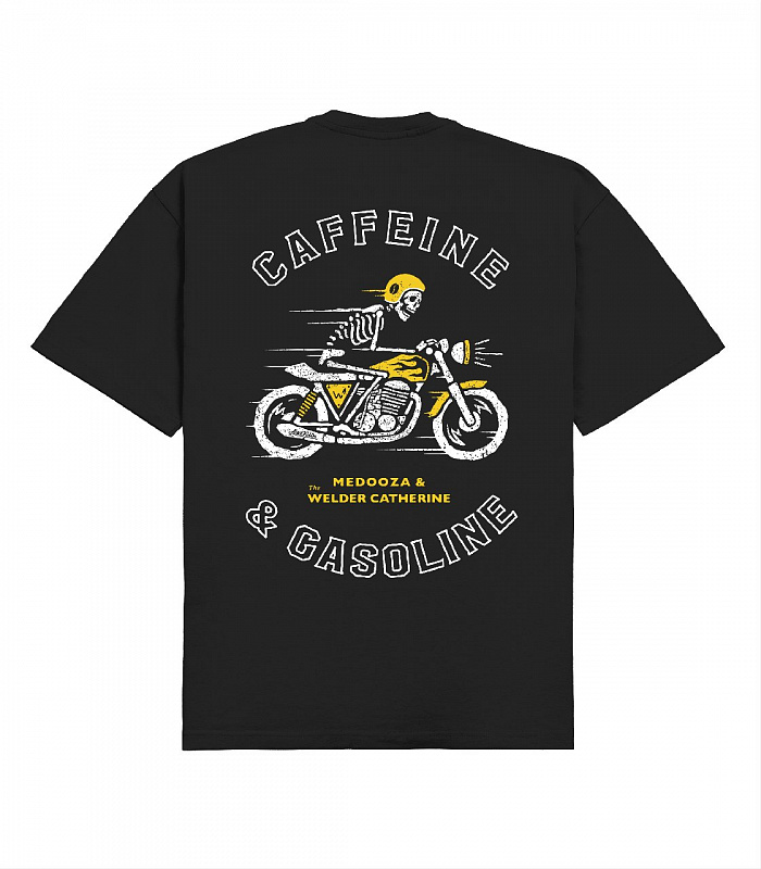 Футболка MEDOOZA x TWC "Caffeine & Gasoline" чёрный