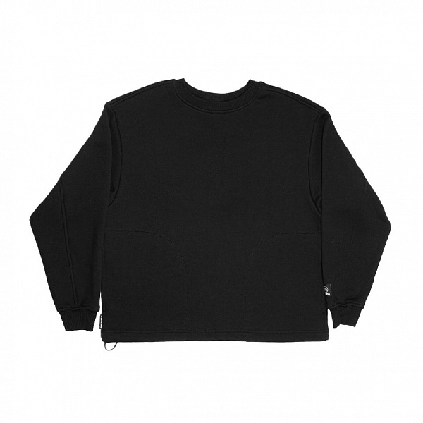 Свитшот THE BAD FRIENDS Basic WRM side pocket начес футер черный