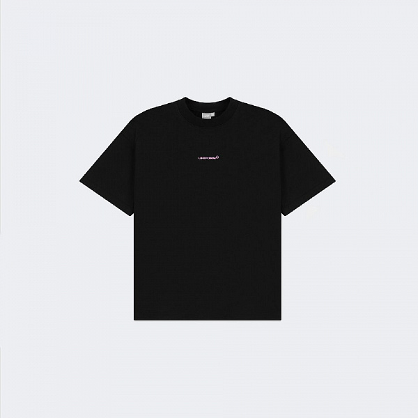 Футболка UNIFORM Heavy minilogo черный/розовый