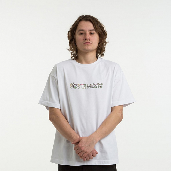 Футболка Postaments "Shrooms" White