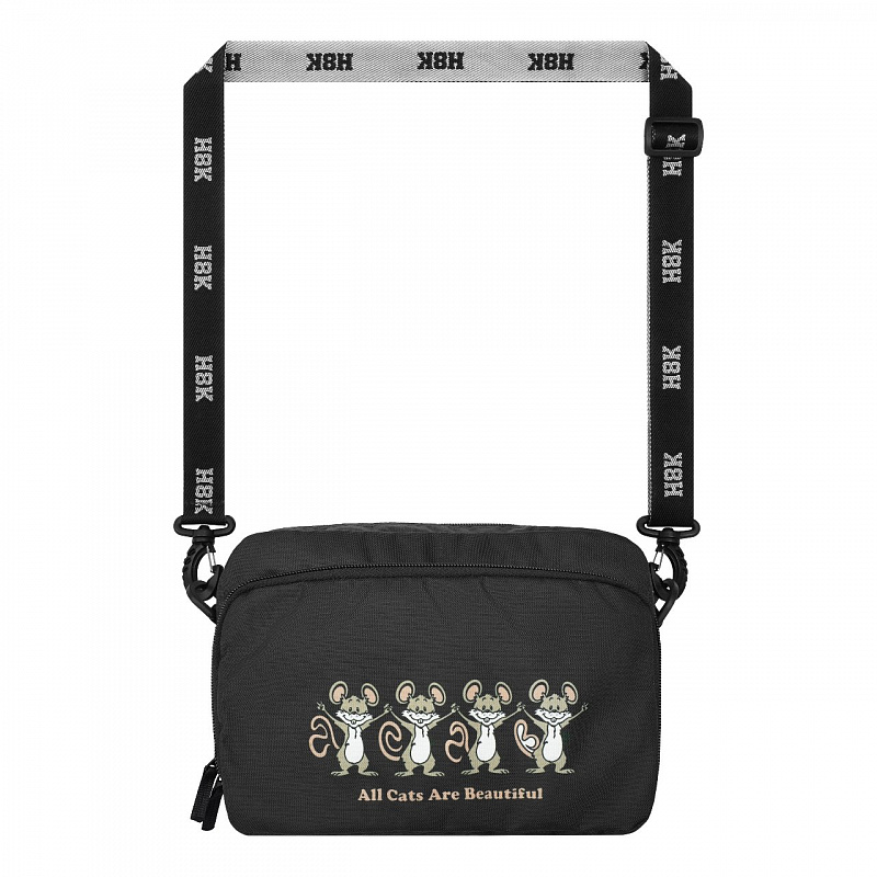 Сумка Шолдербег Гранд HOOK «Мышки» черный