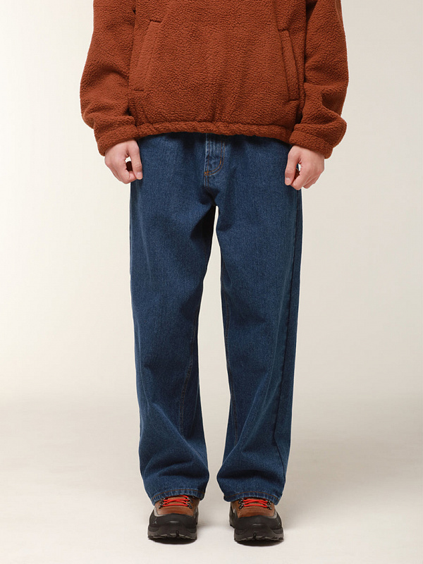 Джинсы OBEY (Regular) BIGWIG BAGGY DENIM STONE WASH INDIGO