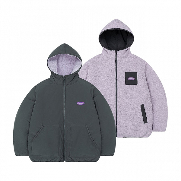 Куртка YMKA SHIX двухсторонняя графитовый/пурпурный