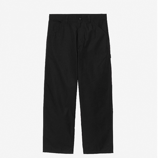 Брюки CARHARTT WIP Postal Single Knee Pant (Loose straight fit) BLACK