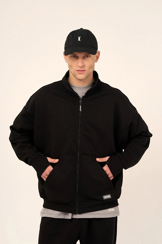 Толстовка KUL'TURA "ZIPPER" черный