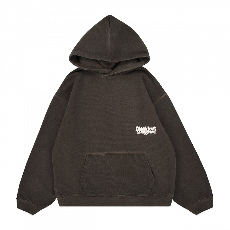 Худи Dissident "DD Puffed Ink" коричневое