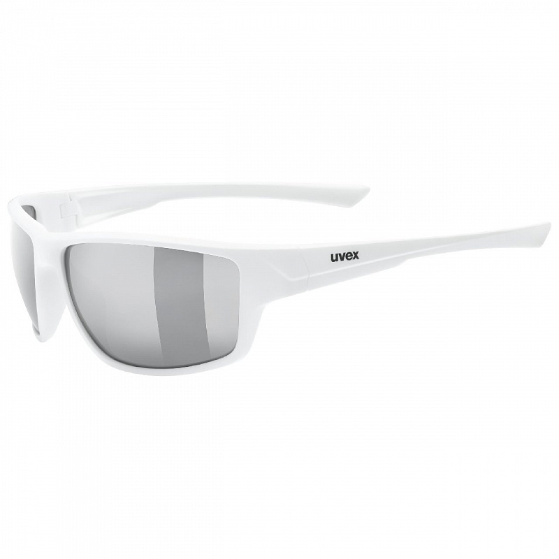 Очки солнцезащитные UVEX sportstyle 230 white mat/ltm.silver белый матовый/серебристый