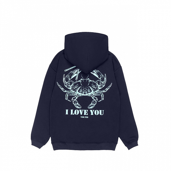Худи HOOK «Краб» темно-синий