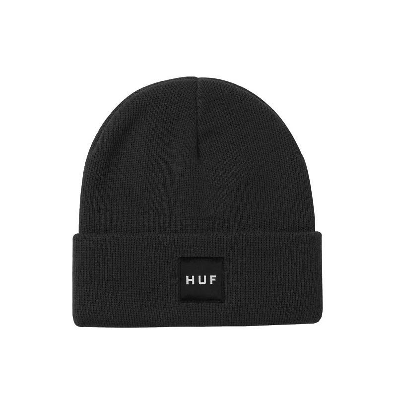 Шапка HUF ESSENTIALS BOX LOGO BEANIE BLACK