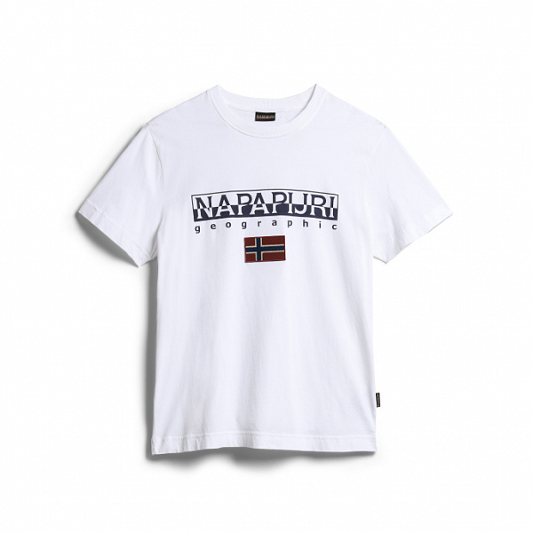 Футболка NAPAPIJRI S-AYAS 002 BRIGHT WHITE белый