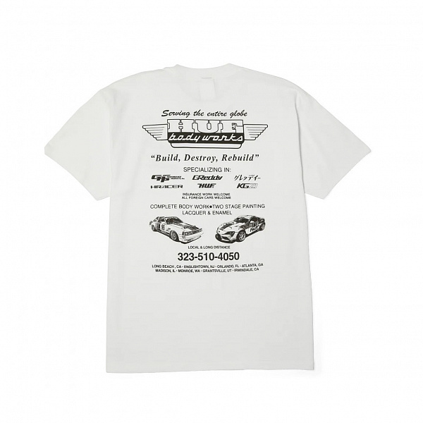 Футболка HUF X GREDDY BODY WORKS S/S TEE WHITE