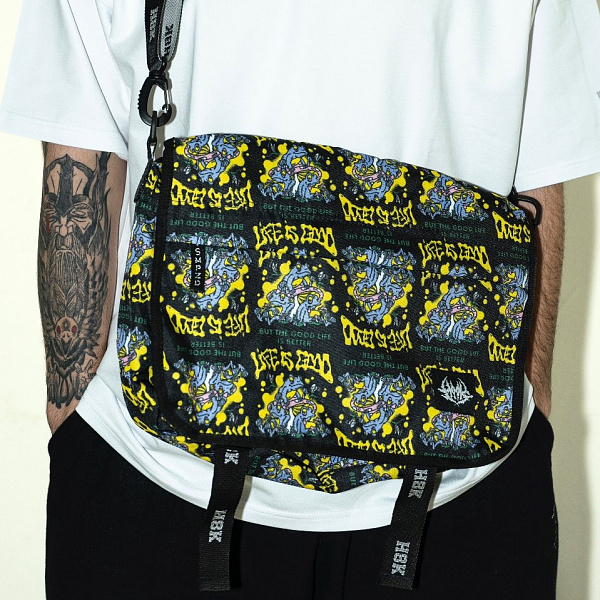 Сумка Шолдербег Грандфа HOOK «Фрог» черный