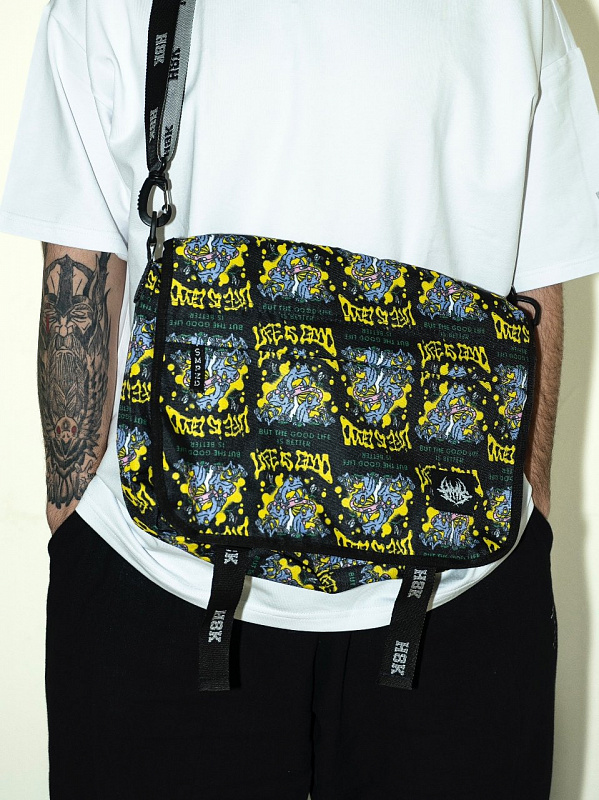 Сумка Шолдербег Грандфа HOOK «Фрог» черный