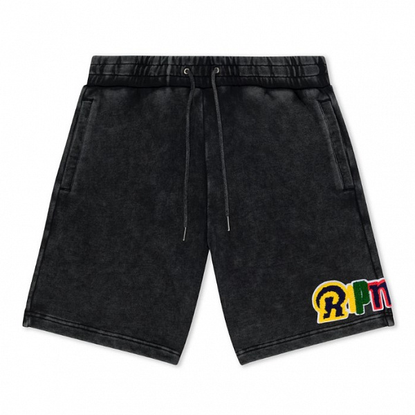 Шорты RIPNDIP FAN FAVE SWEATSHORTS BLACK WASH