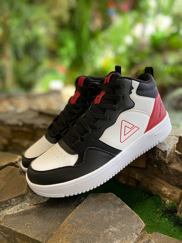 Кеды PEAK CULTURE SHOES E241357B_WBDR Белый/Чёрный/Красный