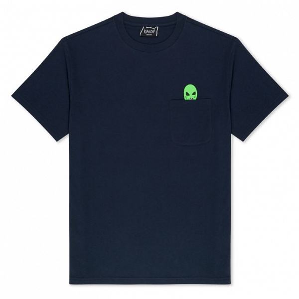 Футболка RIPNDIP LORD ALIEN POCKET TEE NAVY