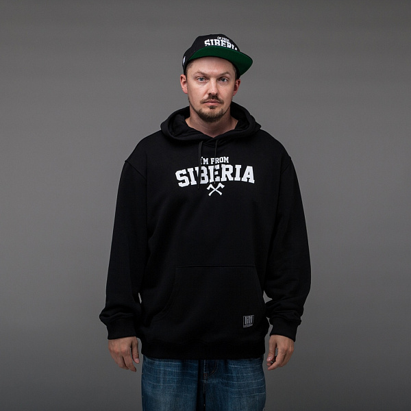 Толстовка I'AM FROM SIBERIA "IFS classic" (черный)