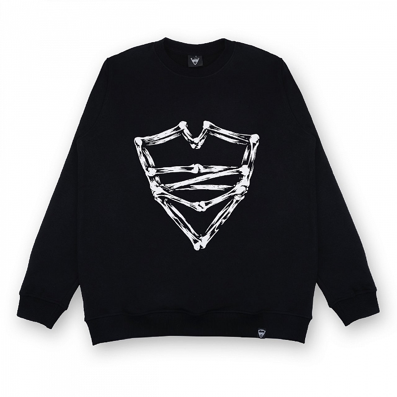 Свитшот Питерский щит "Кости" черный