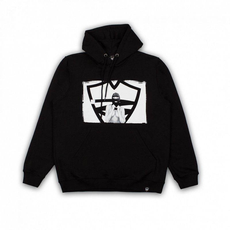 Худи Питерский щит "БОЛЬШОЙ РАЗМЕР" черный