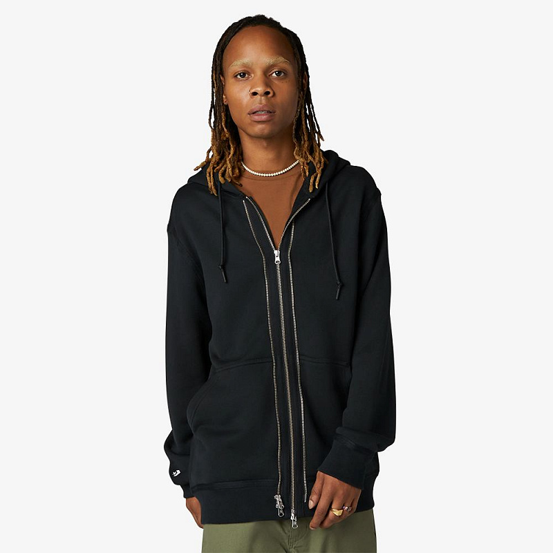 Толстовка Converse UTILITY FULL-ZIP HOODIE BLACK