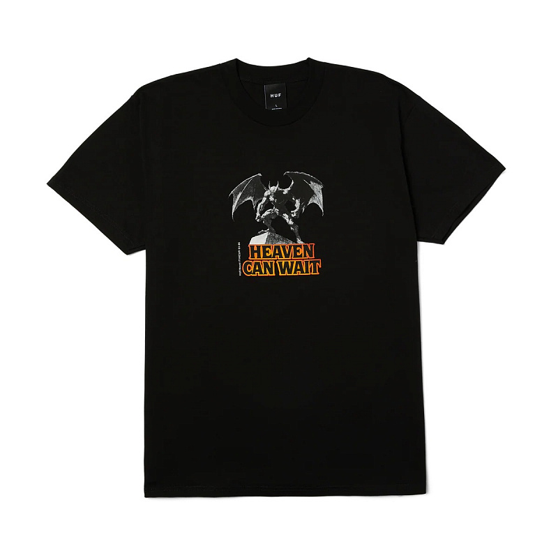 Футболка HUF HEAVEN CAN WAIT SS TEE BLACK