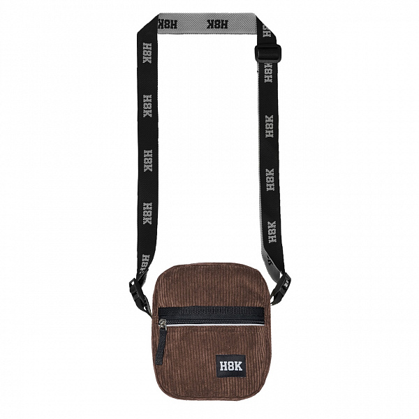 Сумка мессенджер HOOK «Вельвет» Анкл темно-коричневый