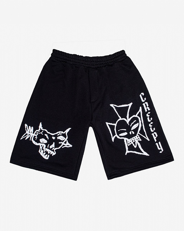 Шорты CREEPY CLOTHING "Стрела" Черный