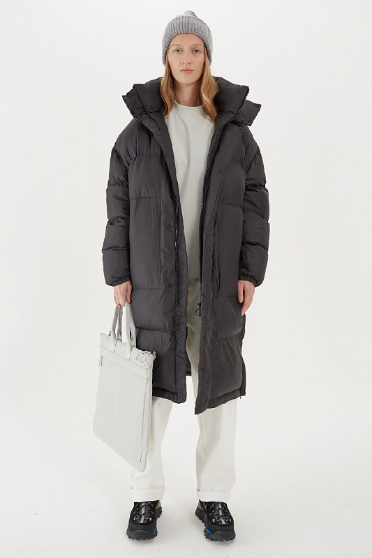 Пуховик женский оверсайз SHU WIDE DOWN JACKET черный