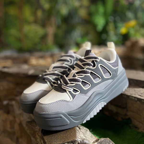 Кеды ANTA 812438029-3 D.Grey/Grey/Beige Серый/Серый/Бежевый