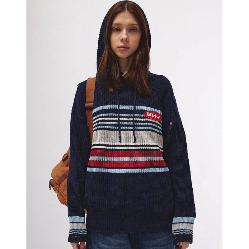 Худи-джемпер БИЧ синий