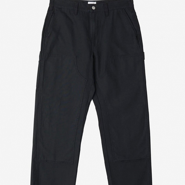 Брюки OBEY BIG TIMER TWILL DOUBLE KNEE CARPENTER PANT (Relaxed fit) BLACK FADED WASH