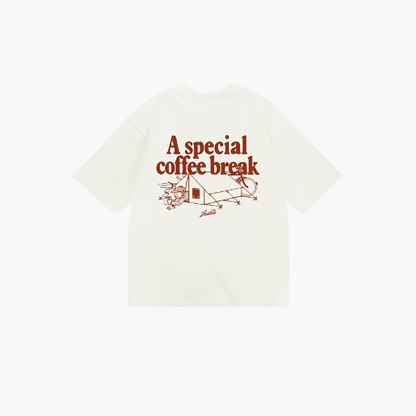 Футболка HAIDED COFFEE RLXD HW TEE ecru