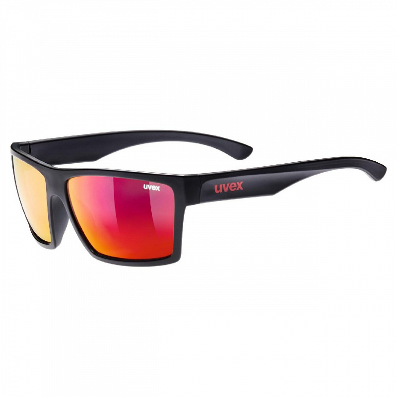 Очки солнцезащитные UVEX LGL 29 black mat / mirror red черный матовый/красный