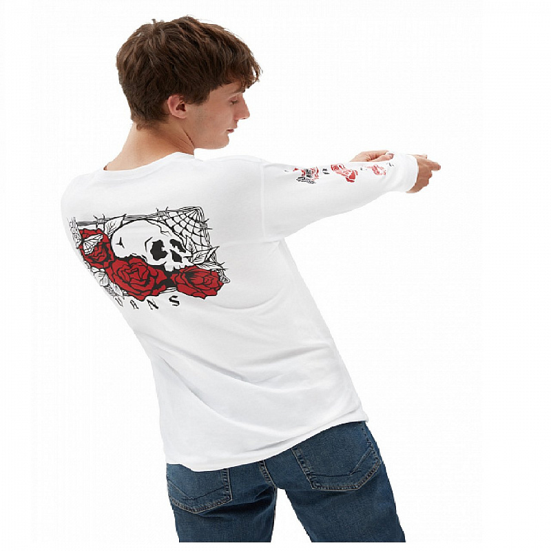Лонгслив VANS MN ROSE BED  LS White