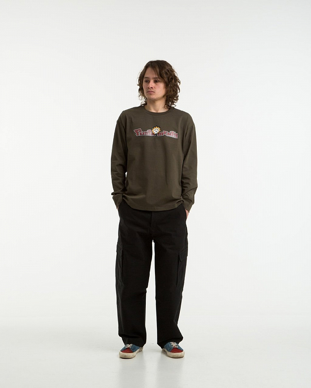 Лонгслив Postaments "Think" Khaki